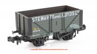377-150C Graham Farish 8 Plank Wagon Fixed Ends 'Stewarts & Lloyds Ltd' Grey